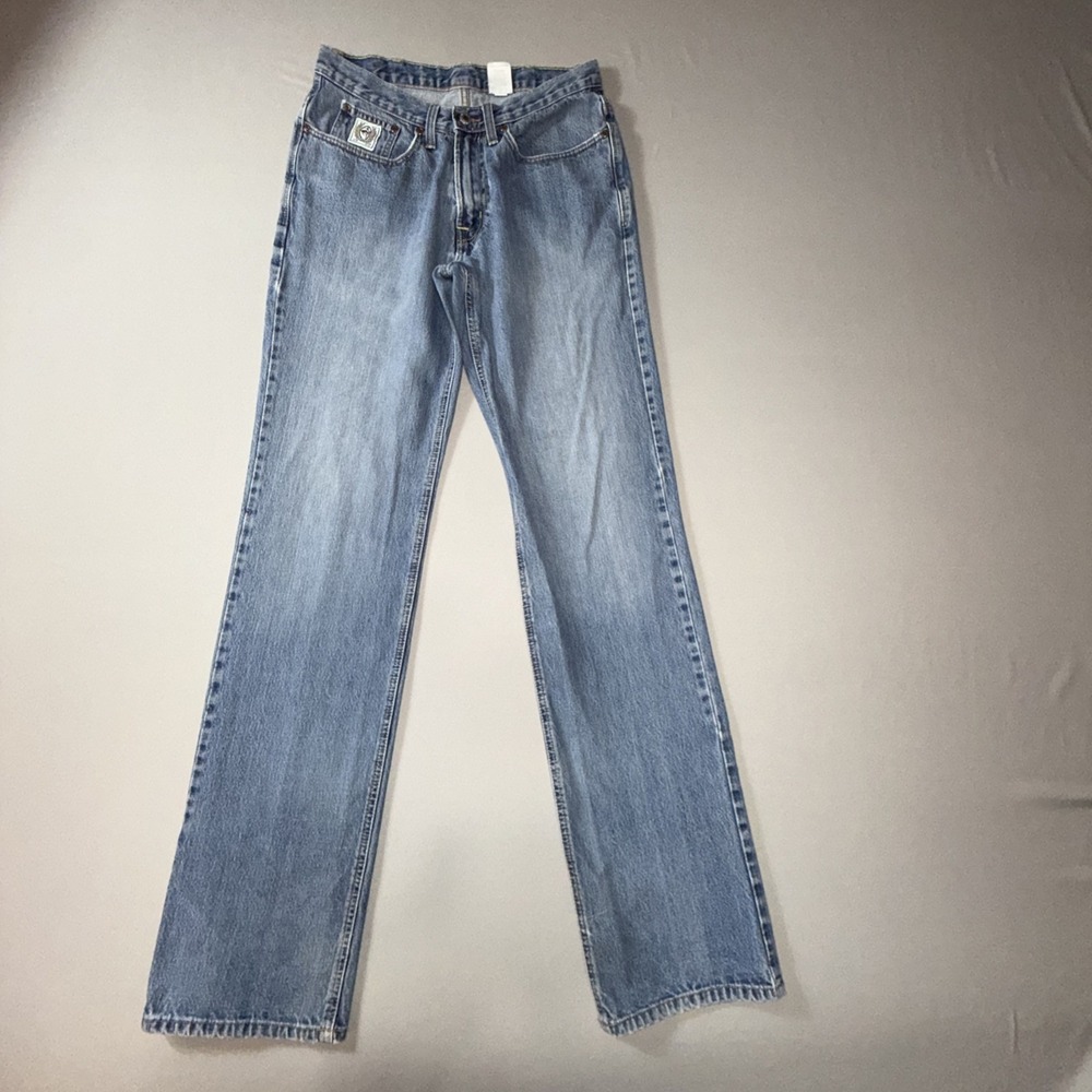 Cinch White Label Mens Relaxed Fit Straight Leg Jeans 32x38 Western Denim Blue